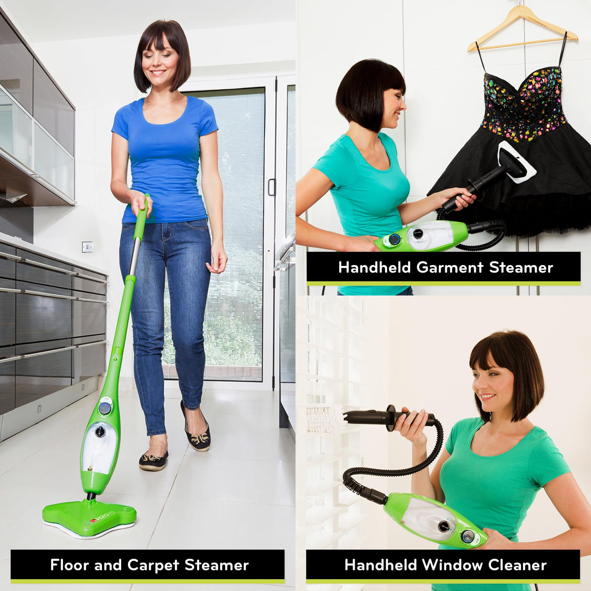5-in-1 Steam Mop and Handheld Steam Cleaner C358