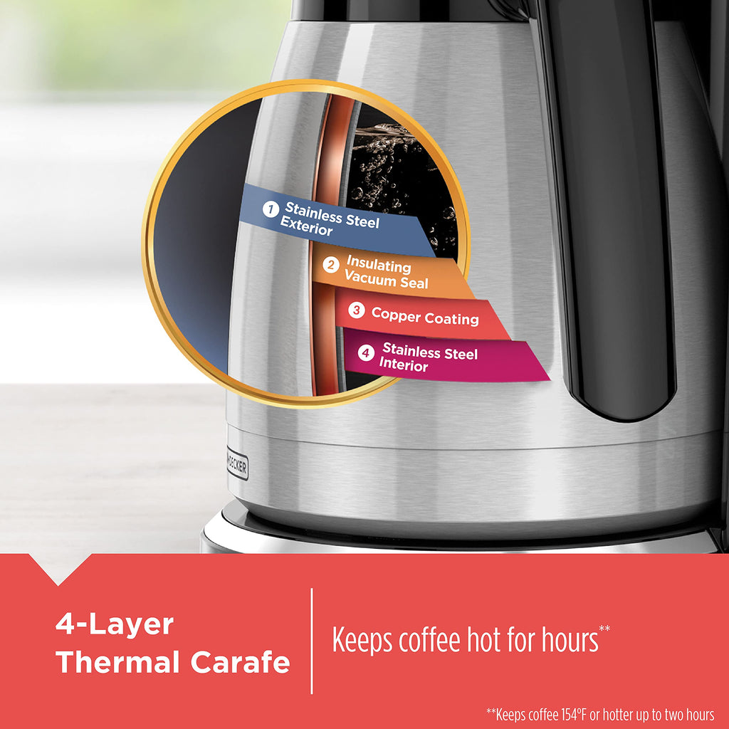 12 Cup Thermal Programmable Coffee Maker Q498860