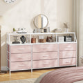 Pink 9 Fabric Drawer Dresser K308673