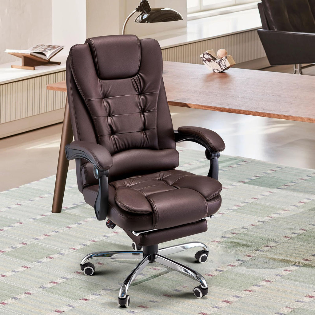 Massage Office Chair with Heat Function & Footrest T3110