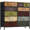 12 Drawer Fabric Dresser T3537