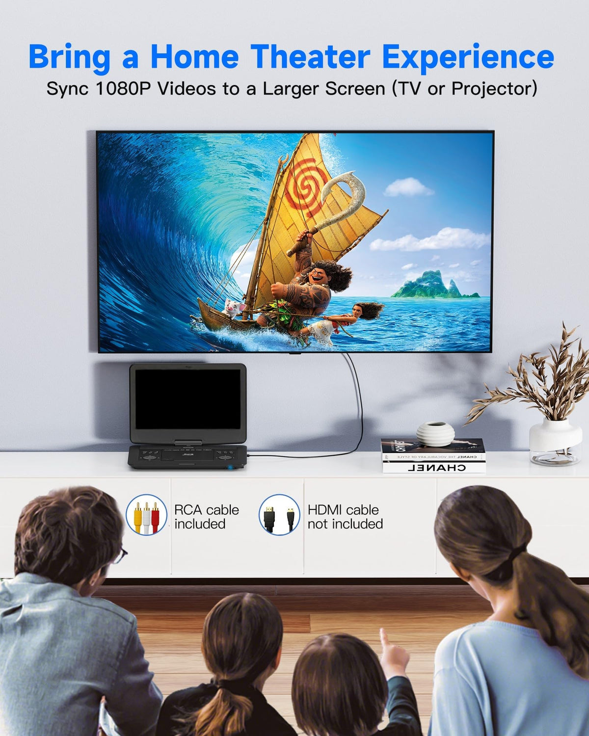 16.9" Portable Blu Ray Player with 14.1" 1080P Swivel Screen U167690