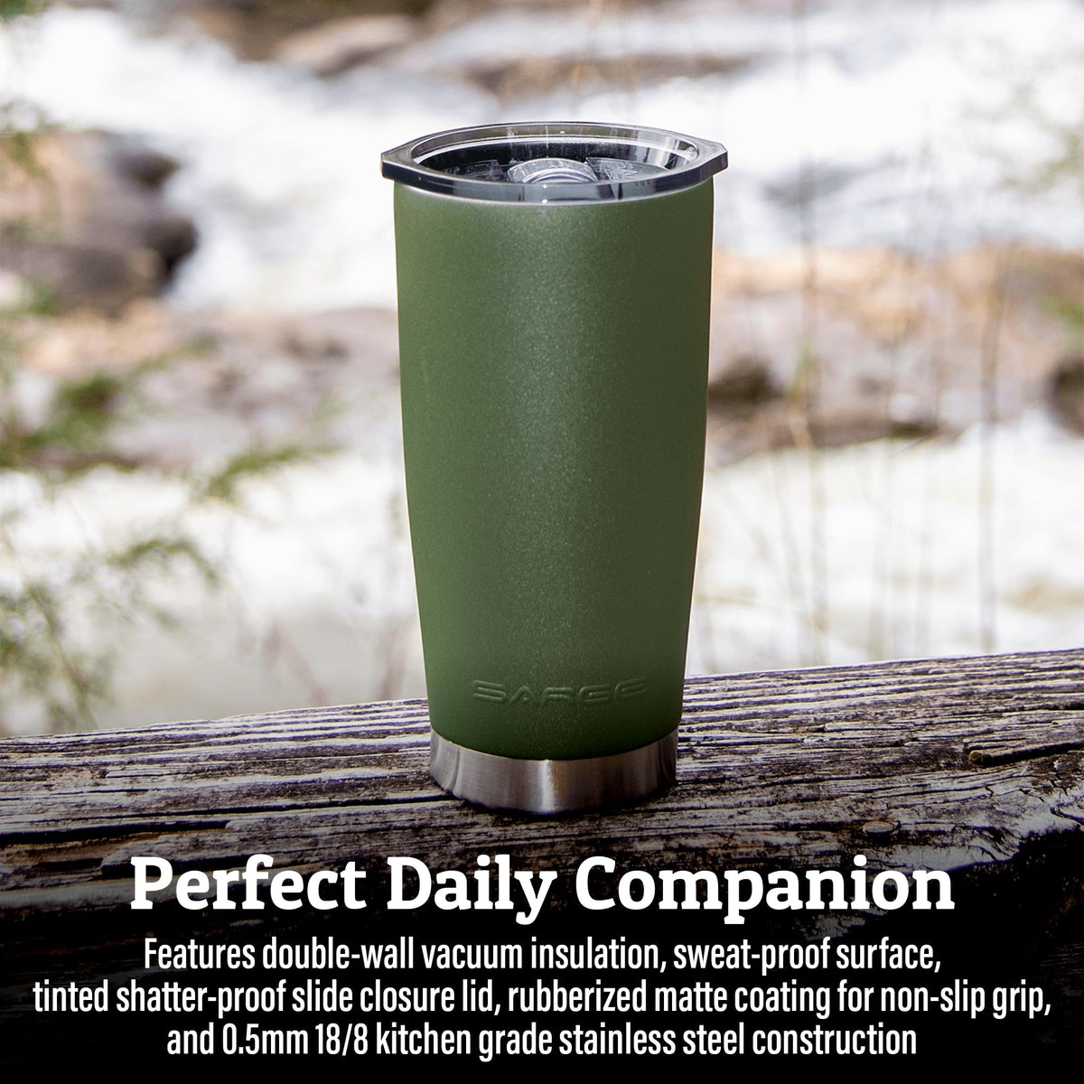 20oz Insulated Stainless Steel Travel Tumbler with Lid J50998