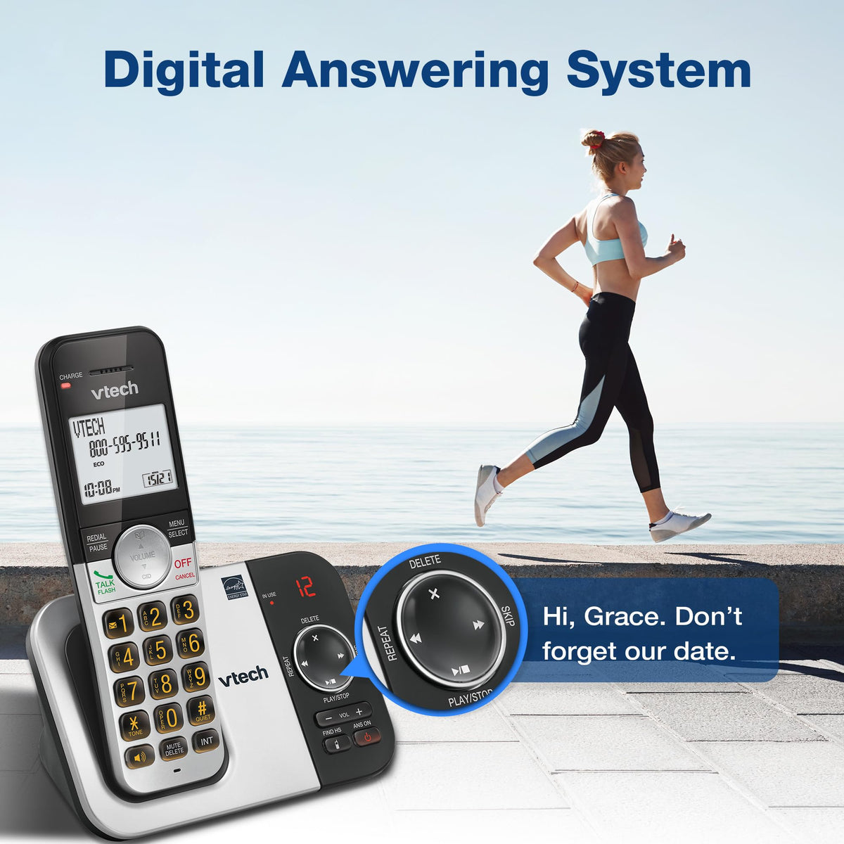 Cordless Home Phone with Answering Machine B154658