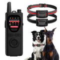 Wireless Dog Fence System 2-in-1 Pet Containment Training Collar IPX6 Waterproof Rechargeable Black Red Y359362