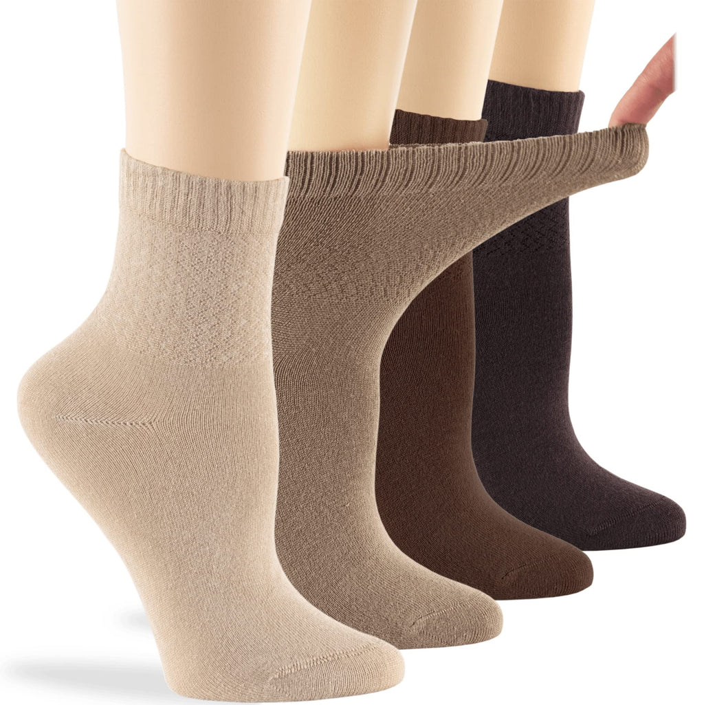Viscose Bamboo Diabetic Socks 4 Pack E909
