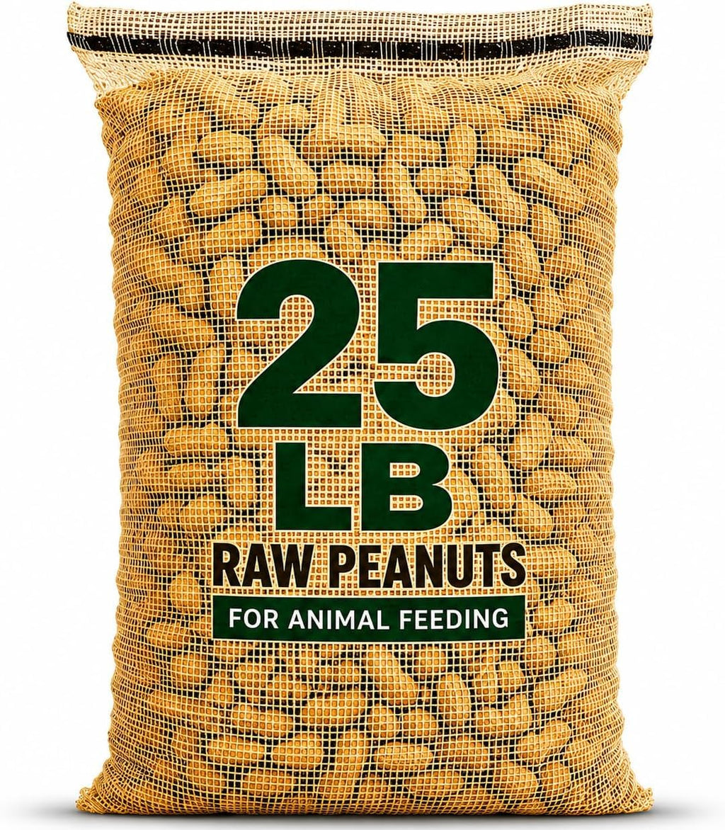 25 Pound Bag Raw Unsalted In-Shell Peanuts R168532