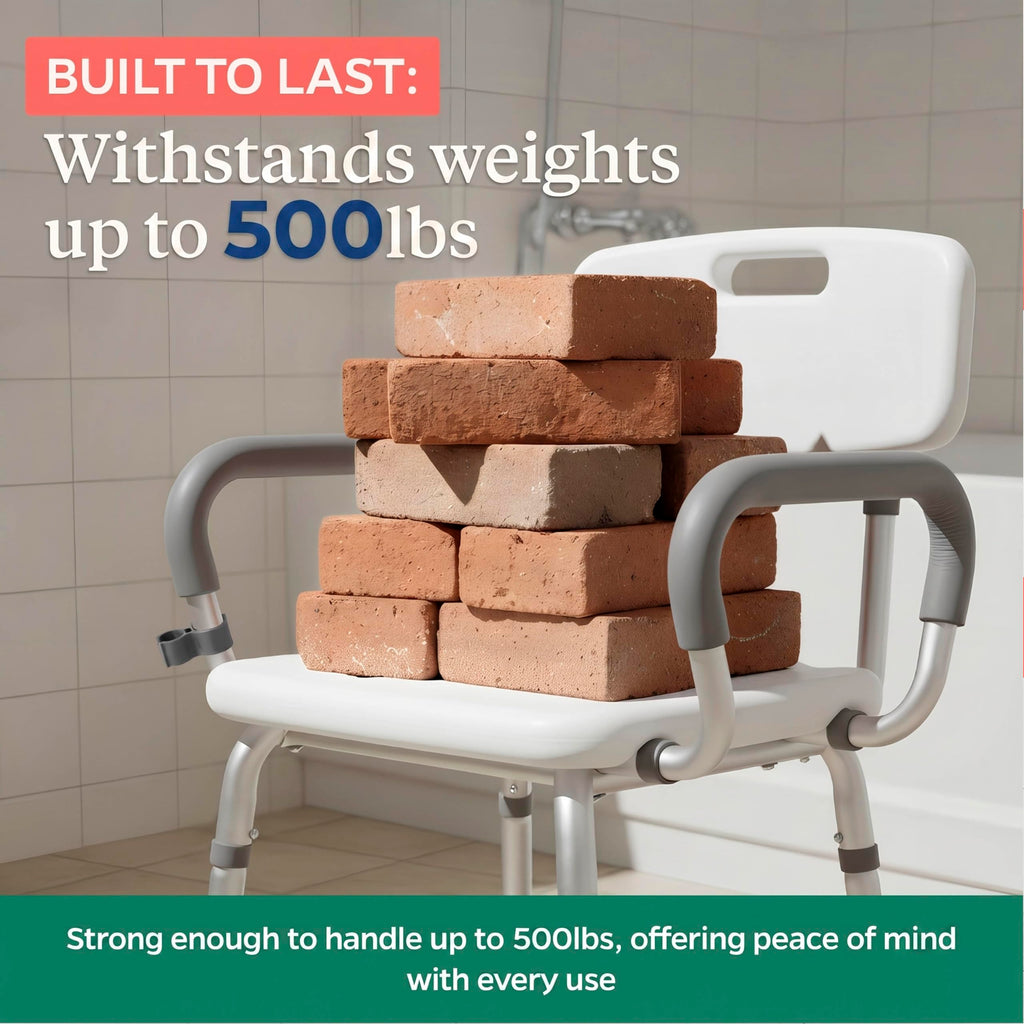 Adjustable Shower Chair with Mat G972
