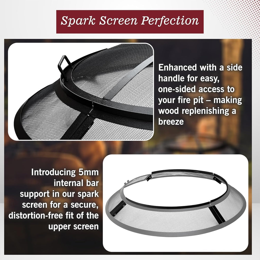 40 Inch Round Heavy Duty Fire Pit Screen A2248