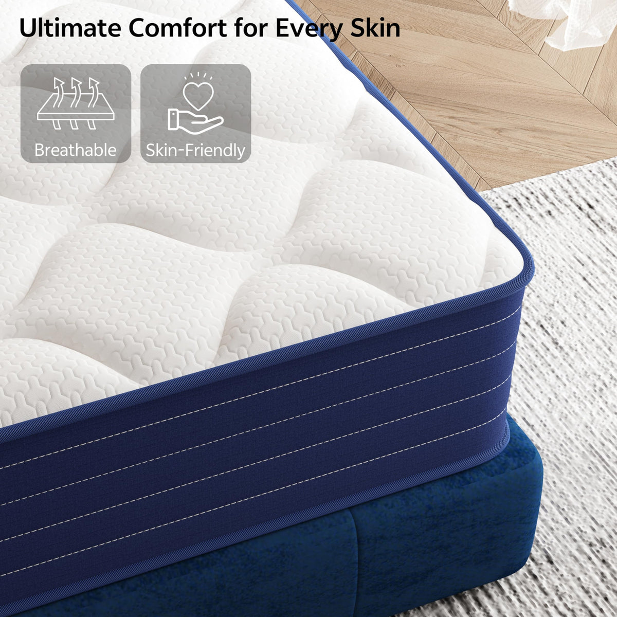 Full Size 12 Inch Hybrid Mattress with Pocket Spring & Memory Foam J565012