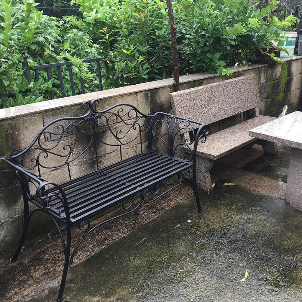 2-Seat Metal Bench J698737