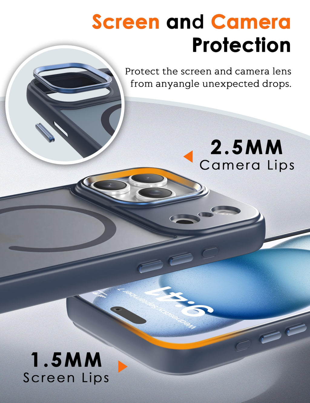 Translucent Matte Slim Thin Shockproof Magnetic Case Q661086