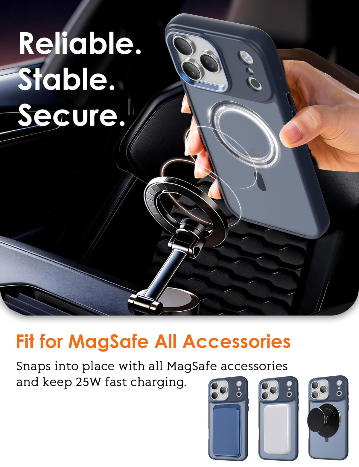 Translucent Matte Slim Thin Shockproof Magnetic Case Q661086