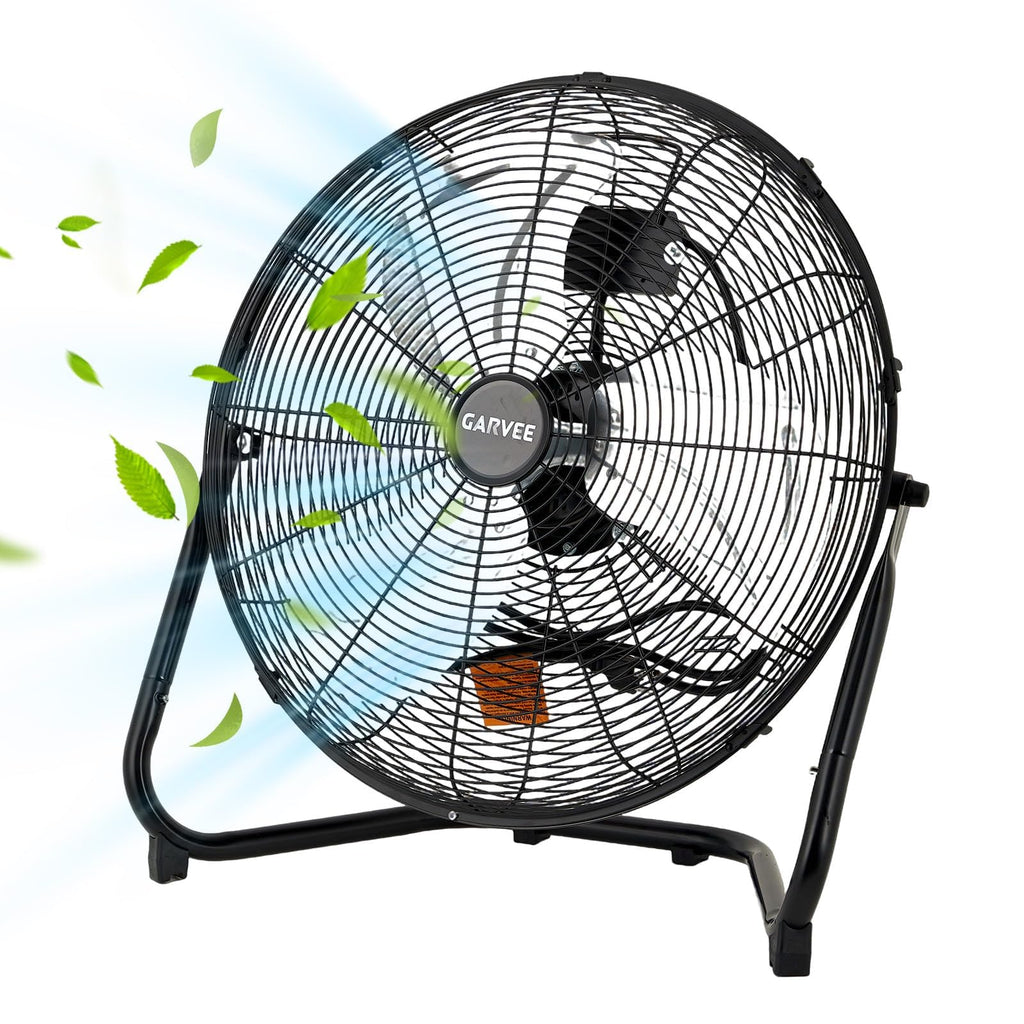 20 Inch 3 Speeds High Velocity Metal Floor Fan J703