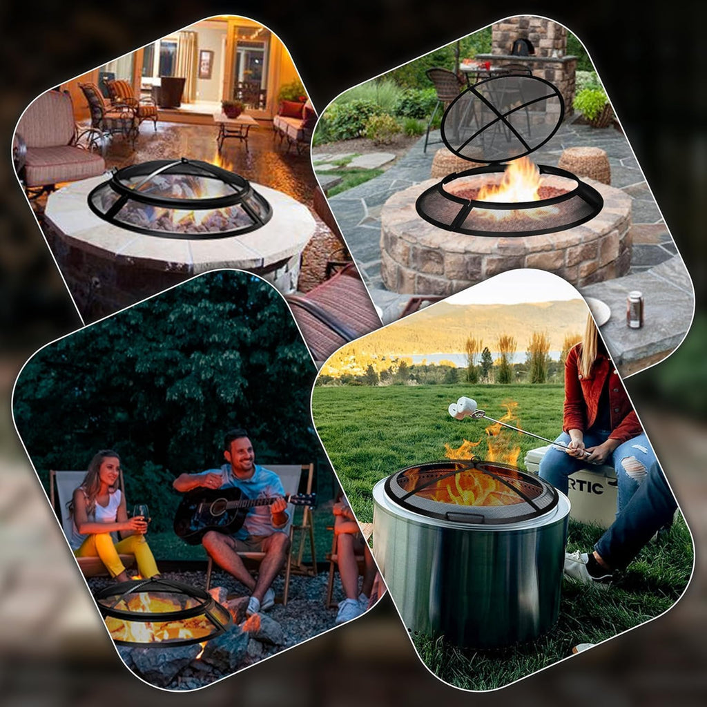 40 Inch Round Heavy Duty Fire Pit Screen A2248