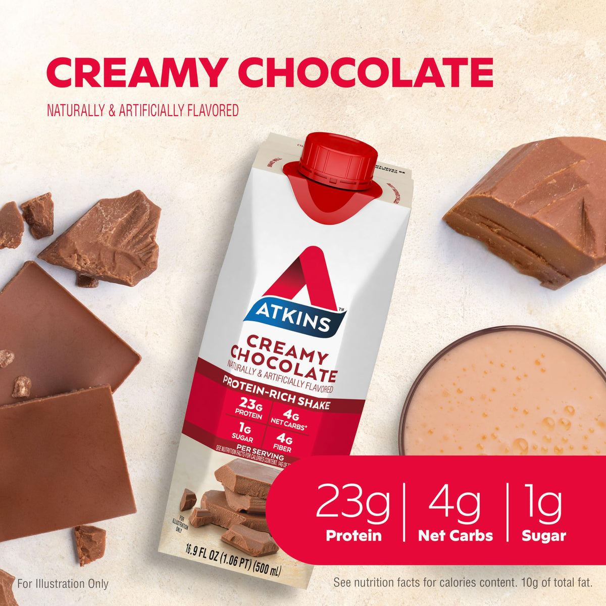 Creamy Chocolate Protein Shake 12 Count + Chocolate Caramel Mousse Bar 5 Count T97963