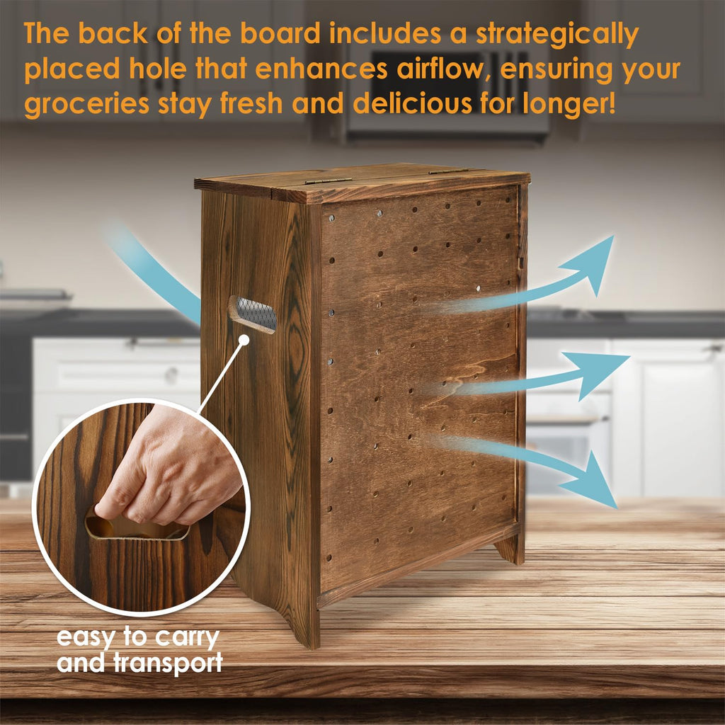 Wood Countertop Potato and Onion Storage Cabinet L765