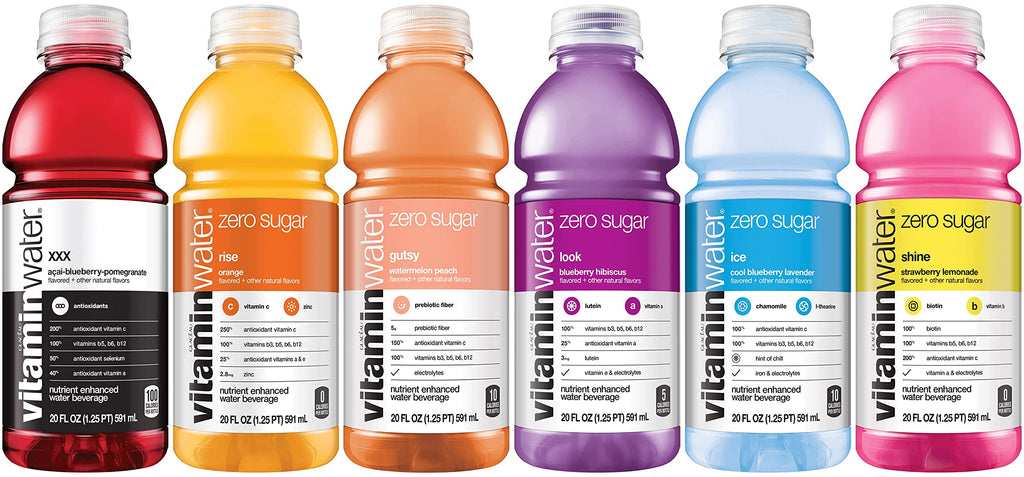 Vitamin Water ZERO Sugar Variety Pack 20 fl Oz Bottles Pack of 12 Z98929