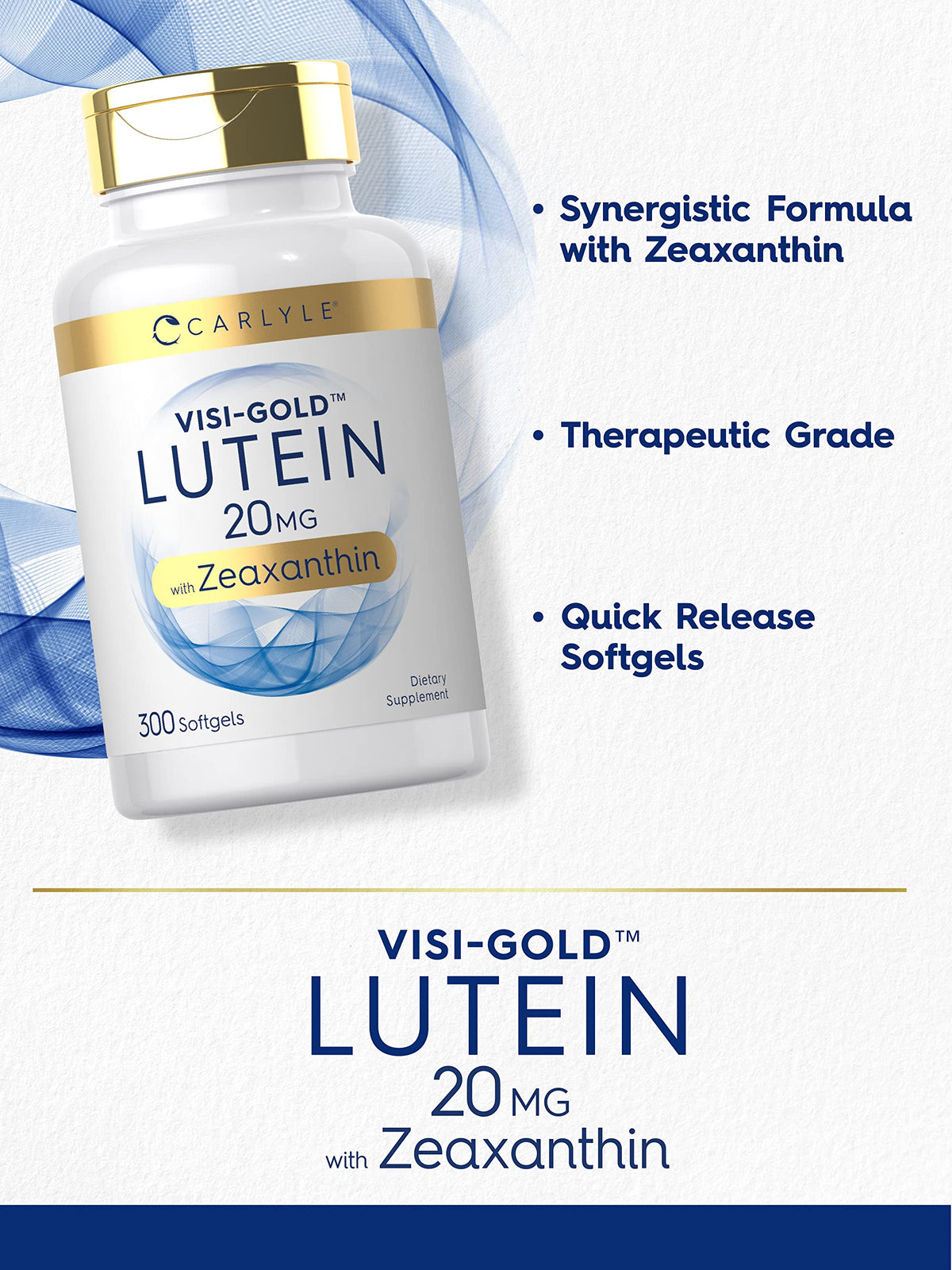 Lutein and Zeaxanthin 20mg 300 Softgels E8567