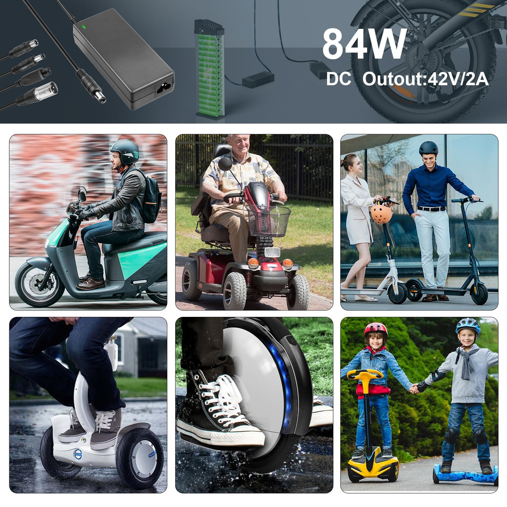 42V 2A Electric Scooter Charger with 7 Plugs P789