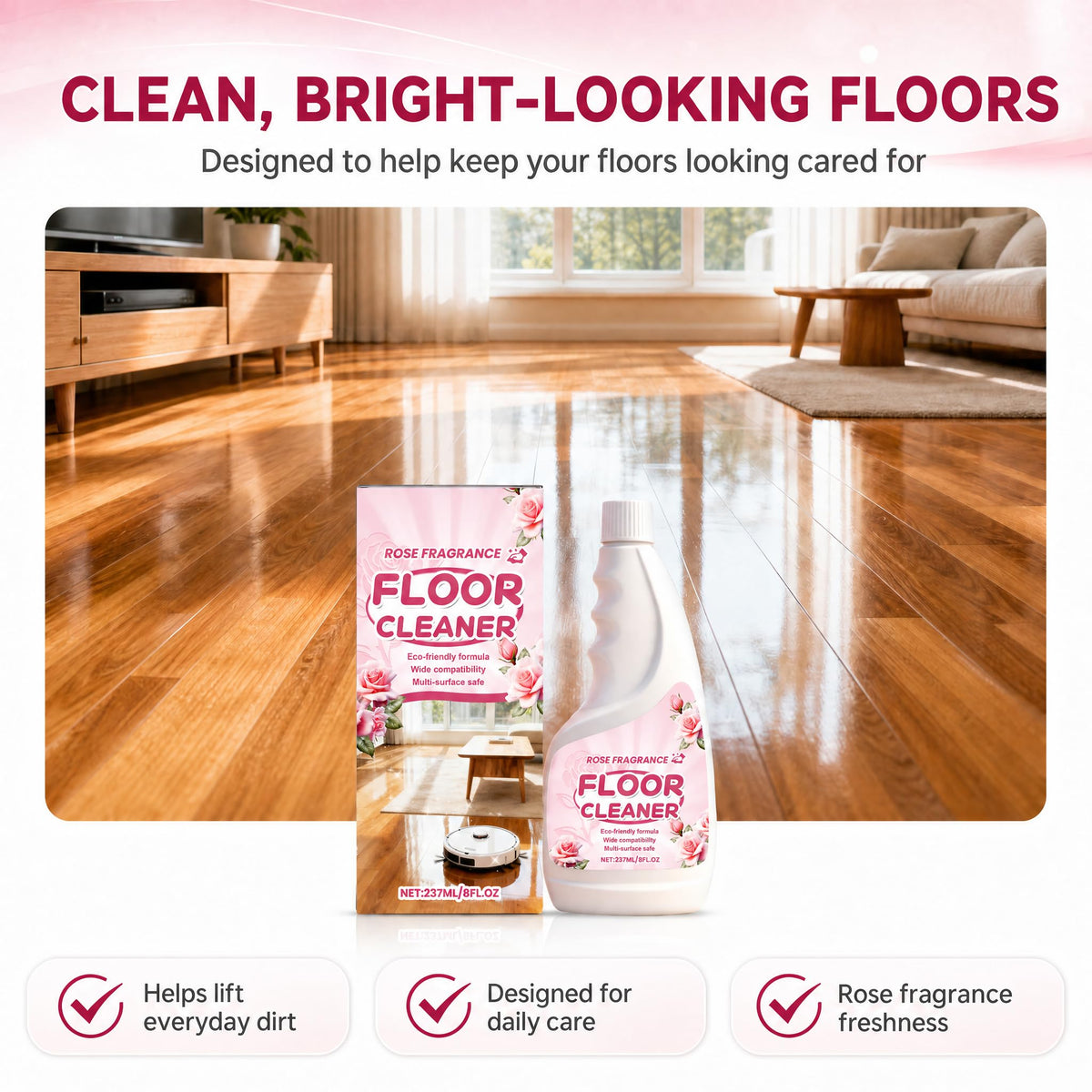Rose Scent Floor Cleaner 8 fl.oz K228732