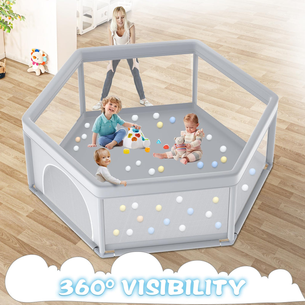 65x65 Inch Hexagonal Baby Playpen M200