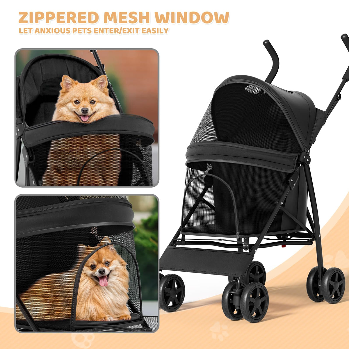 Compact Fold Pet Travel Stroller O17047