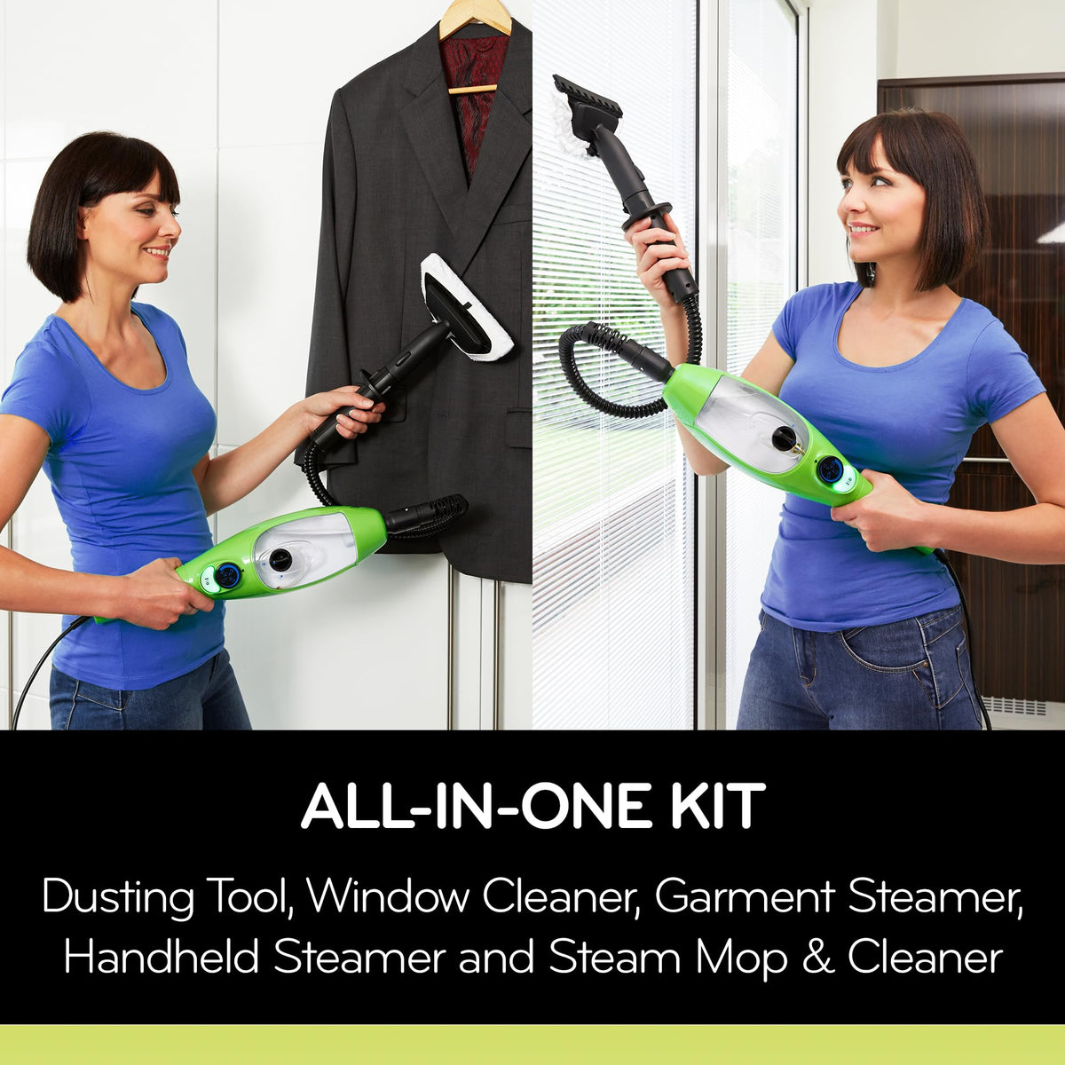 5-in-1 Steam Mop and Handheld Steam Cleaner C358