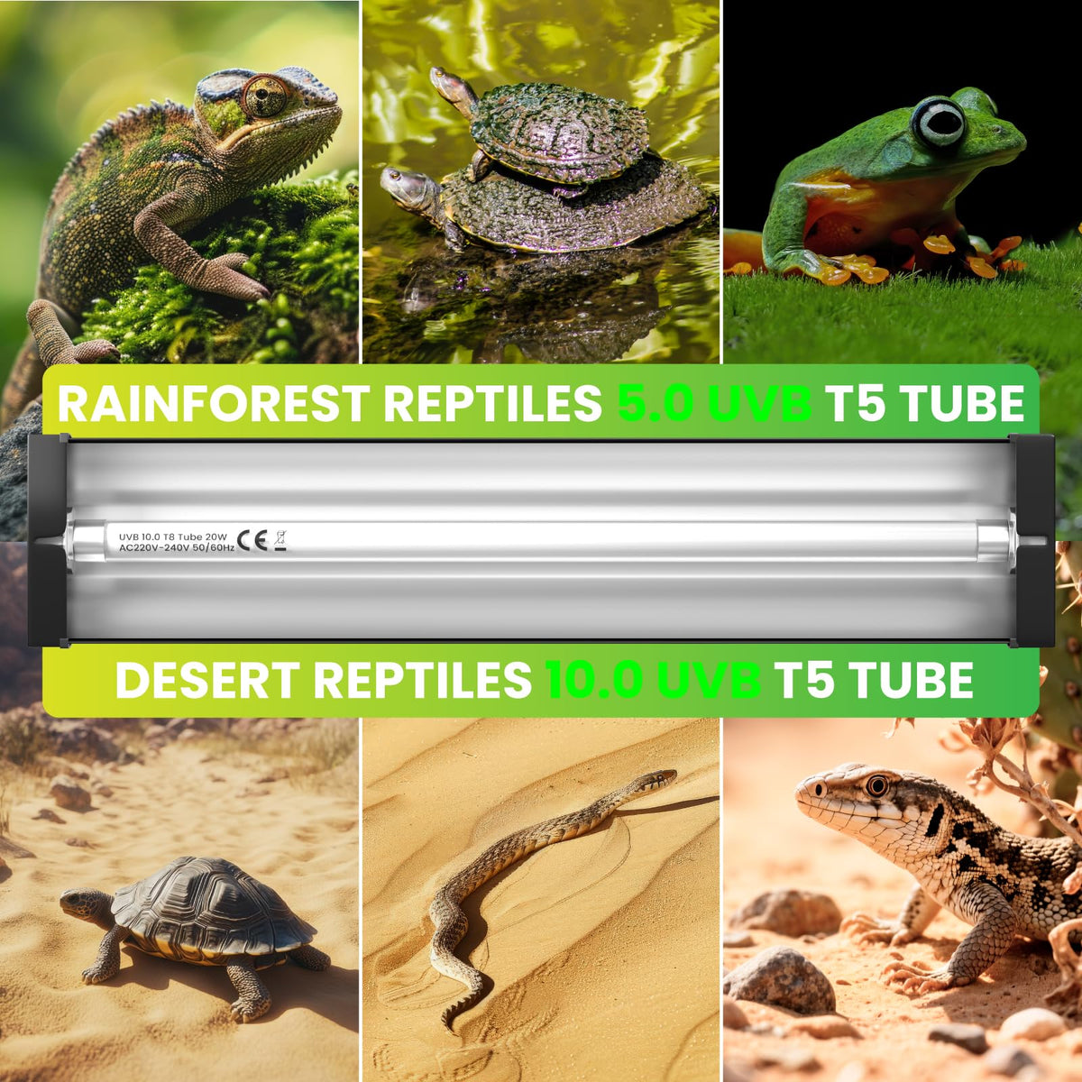 8W T5 UVB Reptile Light B700