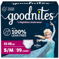 Girls Nighttime Underwear Size S/M 99 Ct S452