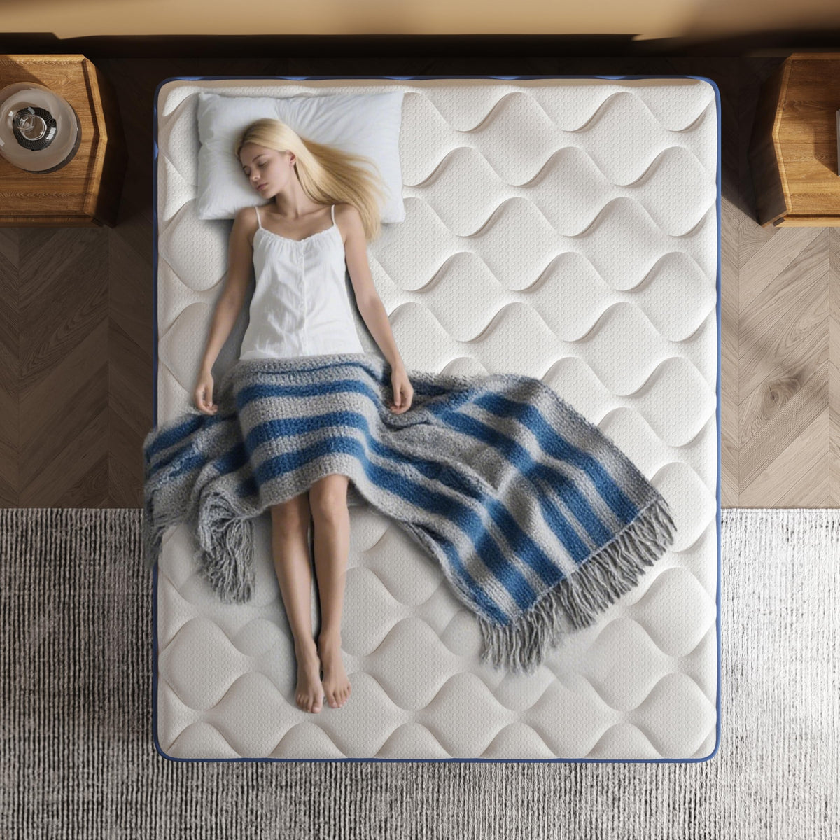 Full Size 12 Inch Hybrid Mattress with Pocket Spring & Memory Foam J565012