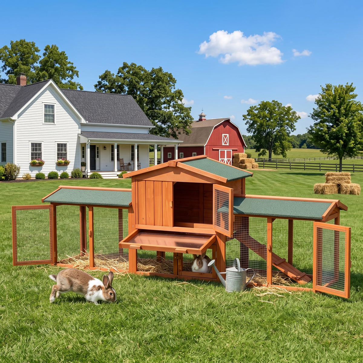 86" Extra Large Rabbit Cage E61229