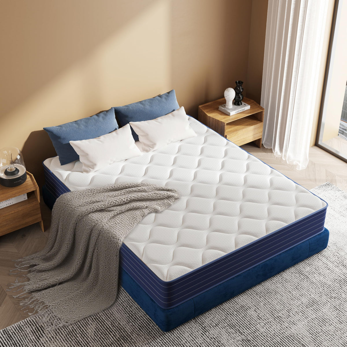 Full Size 12 Inch Hybrid Mattress with Pocket Spring & Memory Foam J565012