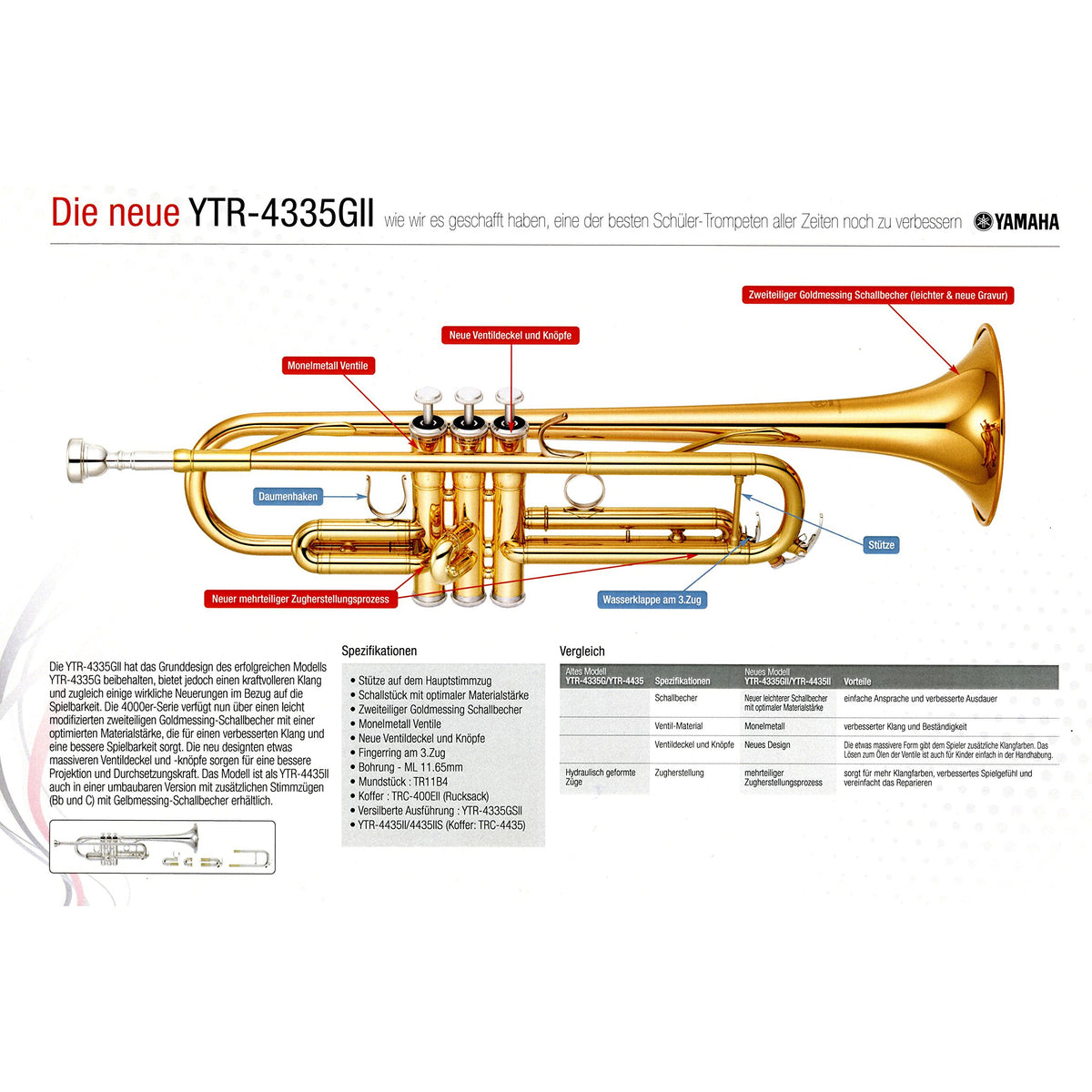 Bb Gold Lacquer Trumpet K5547
